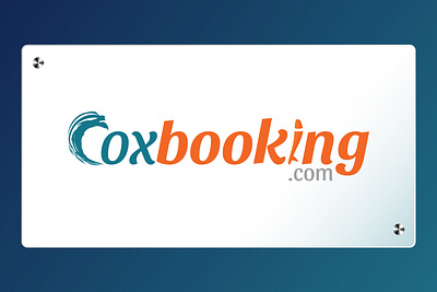 Cox'sbooking Brand Identity (Logo) branding business coxsbazar design flat icon illustrator logo logo design logotype minimal minimalist logo modern logo design ocean typography