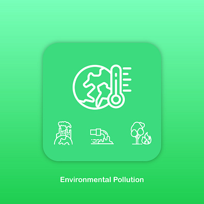 Environmental Pollution eco ecology factory icon icon set pollution