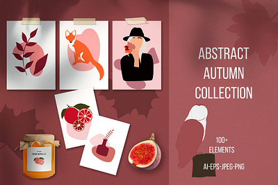 Abstract Autumn Collection abstract advertising art autumn autumn collection autumn flyer autumn leaves autumn party background collection collections design graphic design illustration poster poster art poster design shape shapes vector