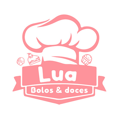 Luá bolos e doces branding design illustrator logo logotype vector
