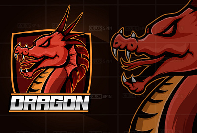 Dragon Mascot Logo branding dragon logo esportlogo illustration logo mascot logo vector