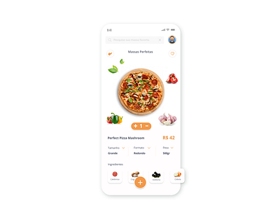 Single Item - Daily UI #012 app app design daily ui daily ui challenge dailyui pizza