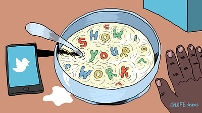 Show Your Work art breakfast digital illustration editorial art editorial illustration food illustration illustration