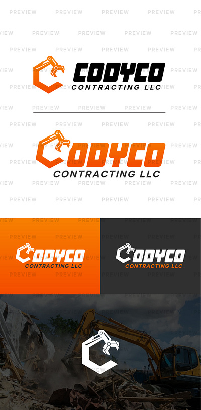 Demolition Company Logo Design branding graphic design illustrator logo