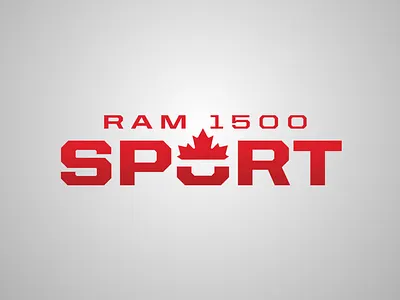 Ram Canada 1500 Sport branding canada leaf logo maple leaf ram red sport truck vehicle