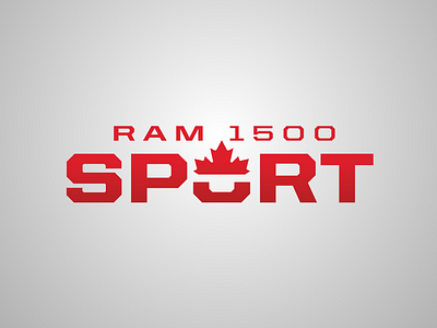 Ram Canada 1500 Sport branding canada leaf logo maple leaf ram red sport truck vehicle