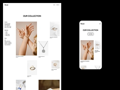 Ducan – Jewelry E-Commerce Website Design beauty black brutal brutalism dark ecommerce helvetica jewel jewelry luxury online projects scandinavian shop store uiinteraction ux web website