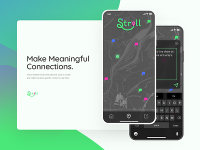 Stroll branding design flat logo minimal ui ux