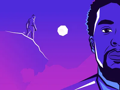 Black Panther adobe illustrator black panther chadwick boseman design marvel studios minimal vector