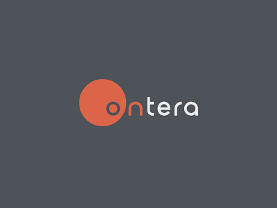 Ontera Logo branding identity lettering logo typography