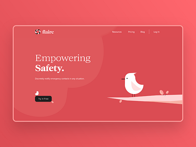 Flaire Website app branding design flat illustration logo typography ui ux vector