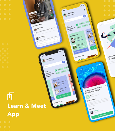 Learn & Meet App event ios app uiuxdesign