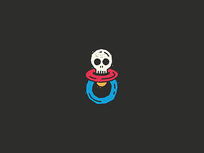 Yinyes baby brand brand design branding children childrens illustration icon rock skull