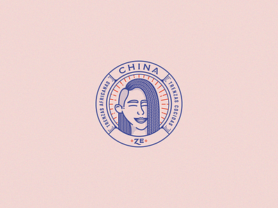 Chinza Ze · Trenzas brand brand design brand identity branding circle design illustration isologo logo logo design logos sticker vector women