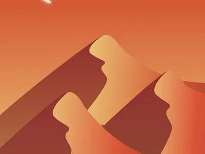 Sahara Nights desert design figma graphic design graphic illustration illustration illustration art sunset vector art