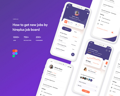 HIREPLUS - Job Board job application job board job portal job search ux