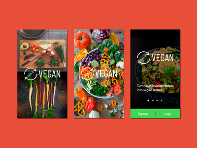 TURN IT VEGAN - SPLASH SCREENS design splash screen ui ux