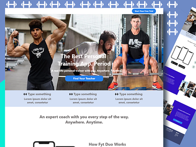 Training App app design gym app icon illustration training app ui ux web web design wordpress design