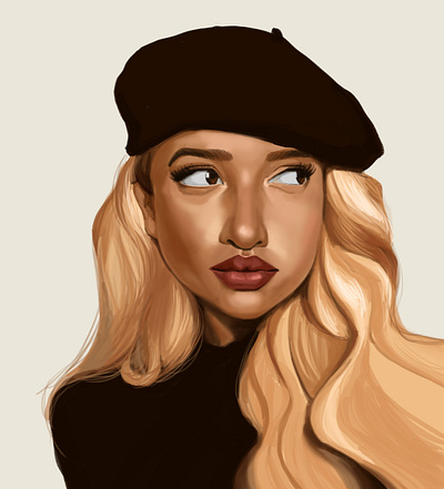 Autumn digital art digital painting drawing mood portrait woman