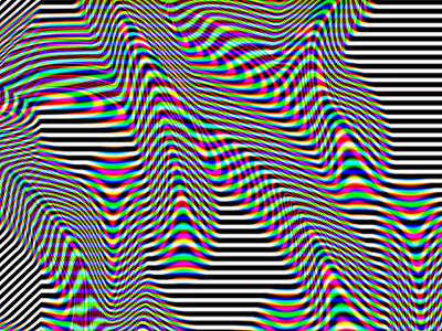 Wobble digital art glitch art op art optical art optical illusion psychedelia psychedelic rainbow synthwave trippy