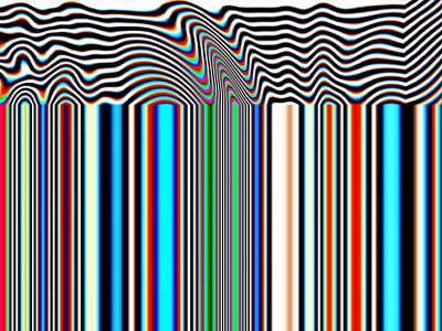 Glitch Stream geometric geometric art glitch art op art optical optical illusion rainbow synthwave