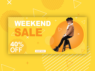 BANNER FOR WEBSITE ADD, WEEKEND SALE banner banner ad graphic design photoshop web site banner