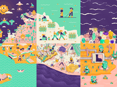 Pieces for Peace | Collaborative Piece character design collaborative el salvador illustration map