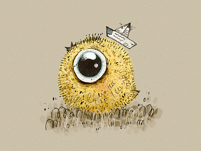 Little Chick art artwork character character design chick chicken handmade illustration