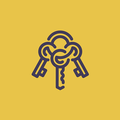 Day 24 - Keys - 100 Icons Daily 100days design icon illustration keychain keys leeayr logo minimal vector