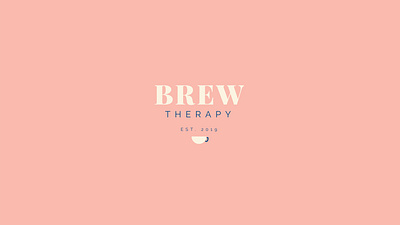 Brew Therapy branding branding concept cafe design logo logo design