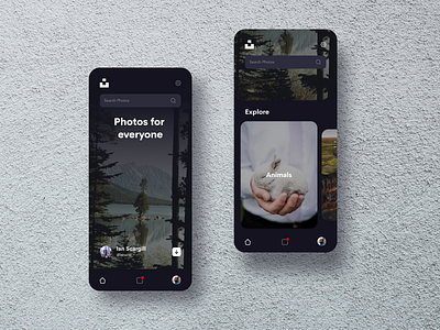 Unsplash Concept App creative design inspiration interface responsive uiux