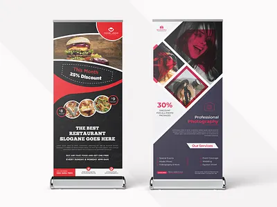 Creative Roll Up Banner Design ads banner banner ads banner design business corporate creative design lllustration logo logo designs pop up banner print designer rollup banner social media design template template design ui ux web banner x stand banner