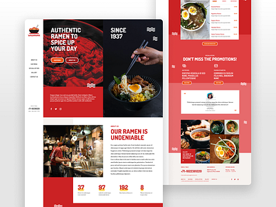 Ramen Shop Landing Page 🍜 figma food landing page practice ramen ramenshop shop website