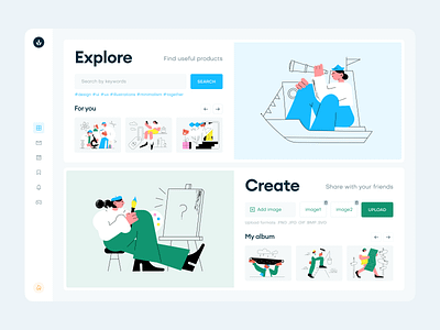 New Come Together Illustration Pack! application craftwork design illustration illustrations landing ui vector web website