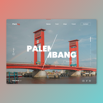 Palembang Web Design city palembang pempek uidesign uiux webdesign website design