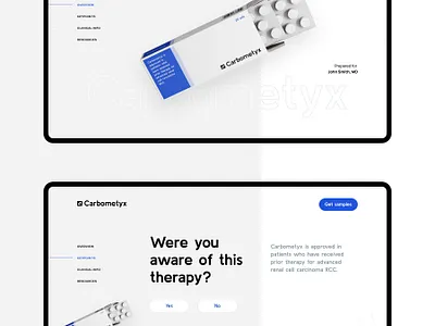 Carbometyx — Pills Landing Page Concept design flat minimal typography ui ux web website