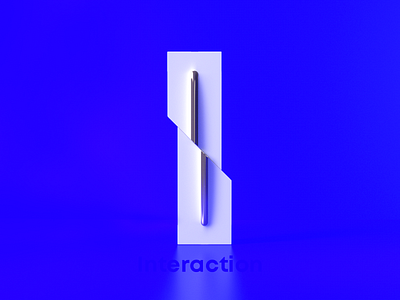 I for Interaction 36daysoftype 3d 3dart branding brandmark flyonacloud letter design logo logodesign mark