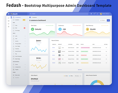 Fedash - Multipurpose Admin Dashboard Template admin admin dashboard admin panel admin template admin themes bootstrap bootstrap 4.5 chat dashboard jquery navigation premium admin templates responsive responsive dashboard rtl admin scss