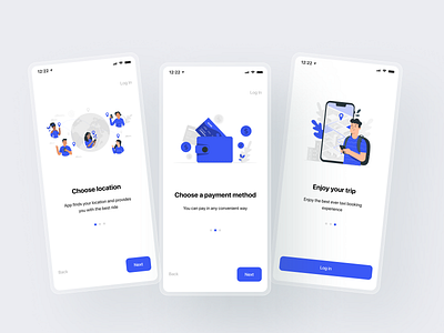 Taxi App app app design design ios ios app mobile mobile app onboarding onboarding ui taxi app ui ux