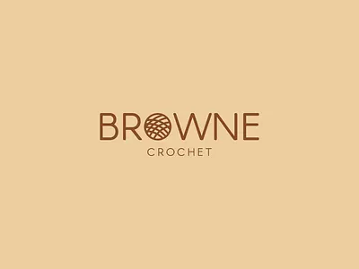 Browne Crochet branding flat graphic design illustration logo logo design minimal logo