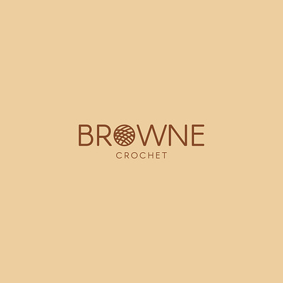 Browne Crochet branding flat graphic design illustration logo logo design minimal logo