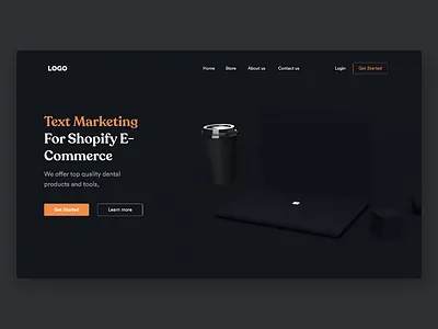 3D Homepage 3d 3d art adobedimension adobexd homepage landingpage mockup ui uiux