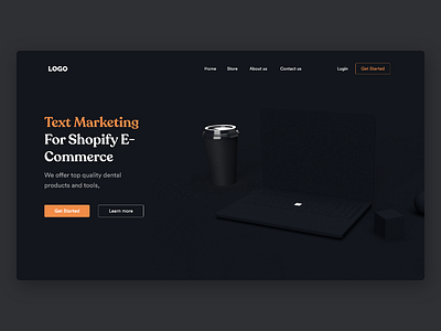 3D Homepage 3d 3d art adobedimension adobexd homepage landingpage mockup ui uiux