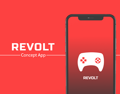 revolt app concept app branding design flat icon logo minimal ui ux vector