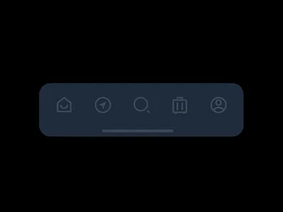 Bottom Navigation Bar aftereffects animation graphics icon interaction mobile mobile app tabbar ui ux
