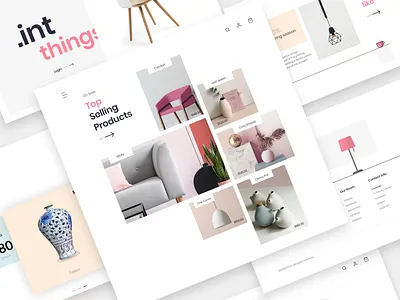 Interior Products artwork branding creative design ecommerce illustration interaction interior login page product product design ui ux vector webdesign xd