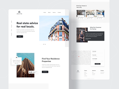 Real Estate Landing Page 2020 trend architecture dribbble best shot landing page landing page design popular shot property real estate real estate agency realestate trends twinkle uidesign uiux uiuxdesign web design webdesign website website concept website design