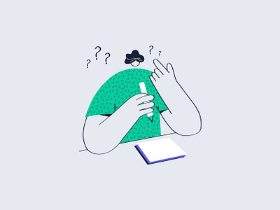 How character design illustration message minimal write