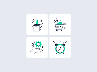 Icon abandoned cart clocks design icon icon design illustration minimal setup shopify shopify theme shopping simple stock timer ui ux website