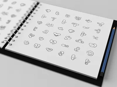 Medical Logo Sketches artist artwork branding design logo logo design logodesign شعار شعارات لوجو